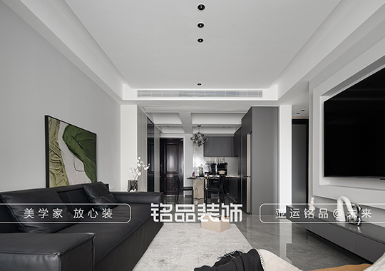 嘉兴装修案例『云璟府15-2-1201』89方【三房两卫】【现代黑白灰】