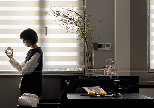 嘉兴装修 宸鹭香舍 四室两厅 黑白灰装修 