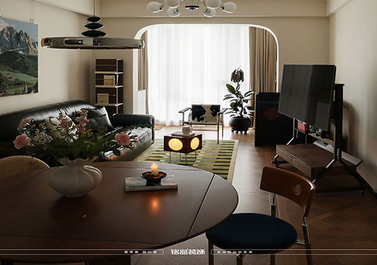 嘉兴装修 黄龙金茂悦 三室两厅 中古风装修