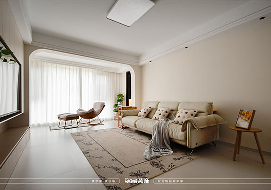 嘉兴装修 星绣府 三室两厅 原木奶油装修