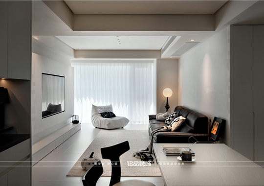 嘉兴装修 鸿翔云望府 三室两厅 黑白极简装修