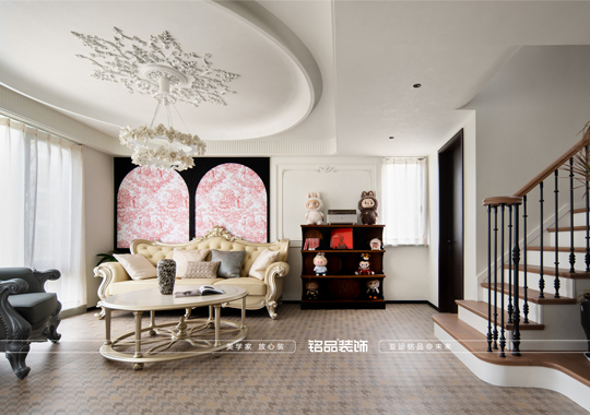 嘉兴装修 春上雅庐 三室两厅 法式中古风格装修