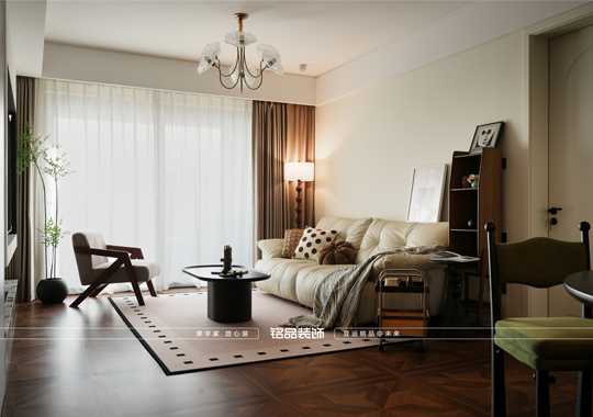 嘉兴装修 会潮悦府 四室两厅 小中古风格装修