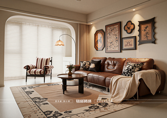 嘉兴装修 乾韵华庭 三室两厅 奶油复古风格